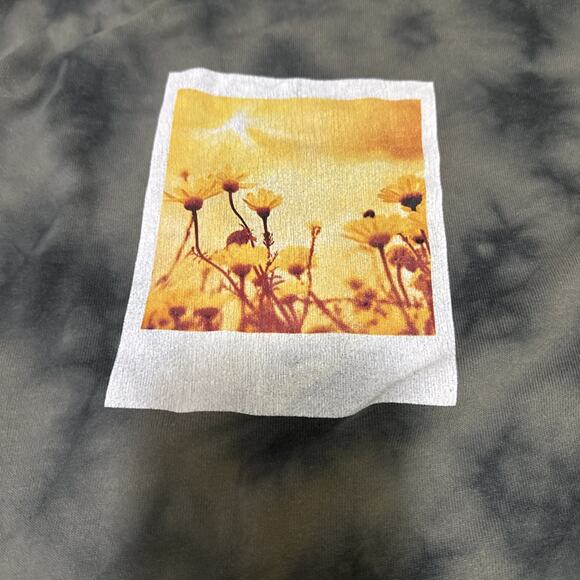 Polaroid Sweatshirt Women Extra Small Green Tie Dye Crew Neck Long Sleeve Casual - Picture 6 of 11